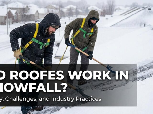 Do Roofers Work in Snowfall? (Winter Roofing Guide)