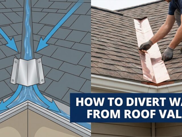How to Divert Water from Roof Valley?