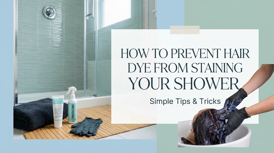 How to Prevent Hair Dye from Staining Shower