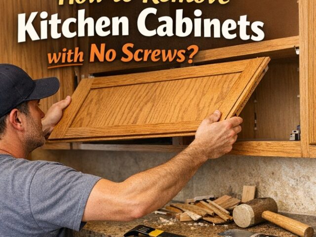 How to Remove Kitchen Cabinets with No Screws?