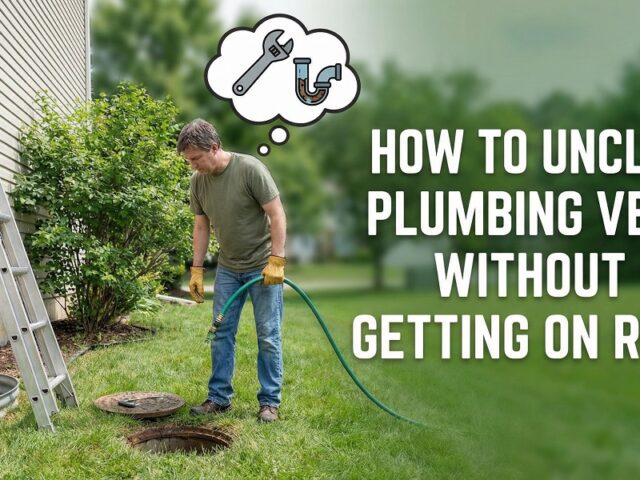 How to Unclog Plumbing Vent Without Getting Roof?