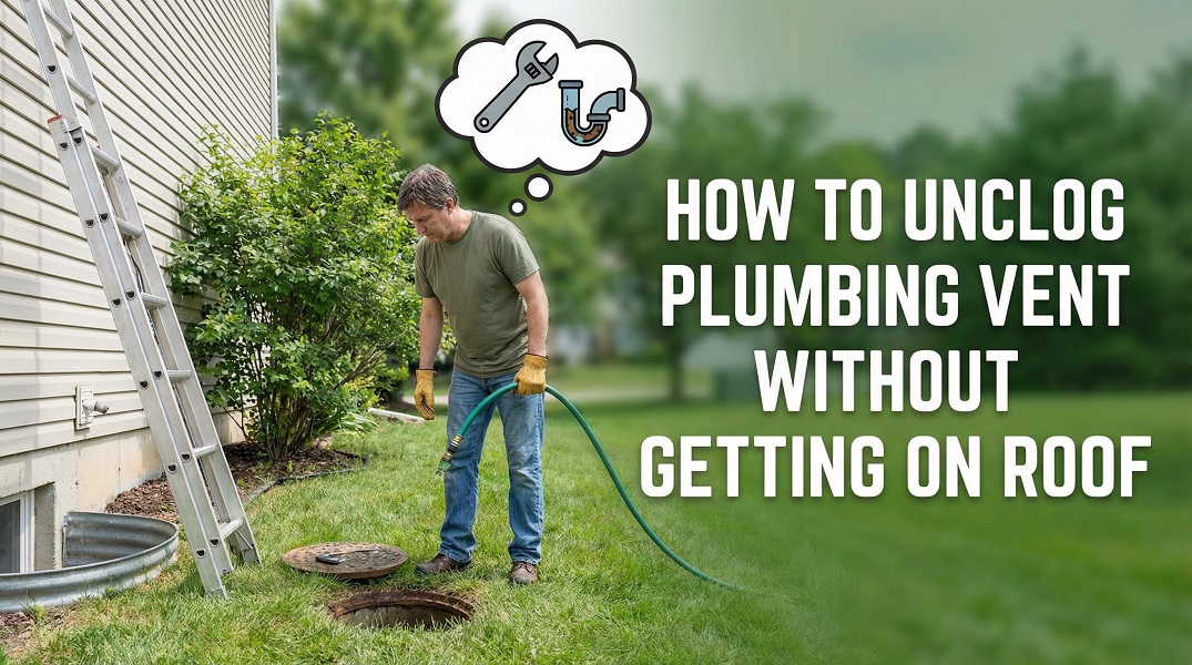 How to Unclog Plumbing Vent Without Getting Roof