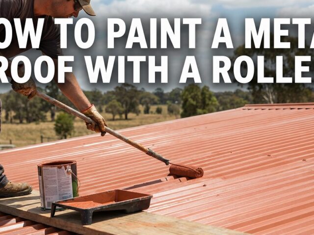 How to Paint a Metal Roof with a Roller?