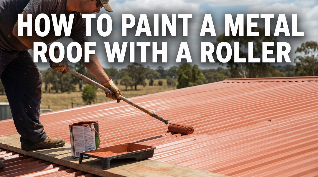 Paint a Metal Roof with a Roller