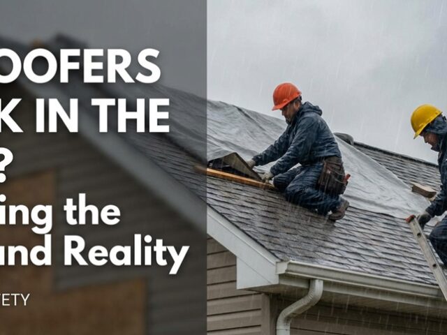 How Do Roofers Work in the Rain?