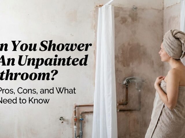 Can You Shower In An Unpainted Bathroom?