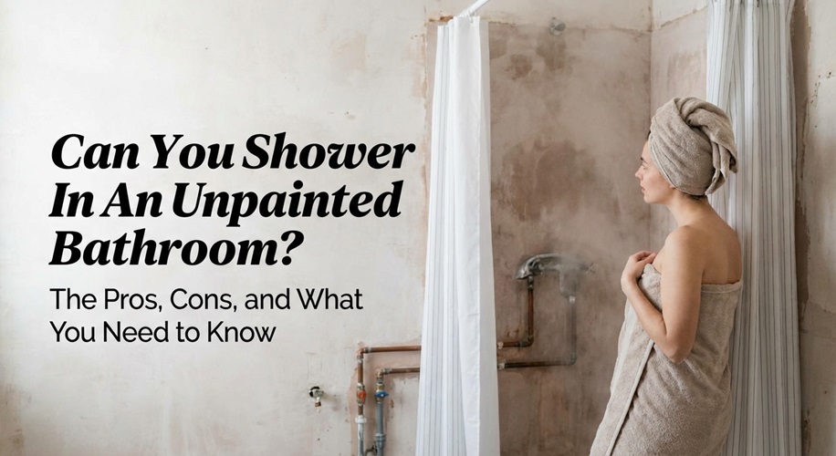 Can You Shower In An Unpainted Bathroom