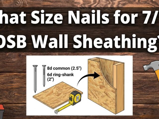 What Size Nails for 7/16 OSB Wall Sheathing?
