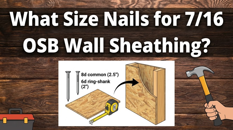 What Size Nails for 7-16 OSB Wall Sheathing
